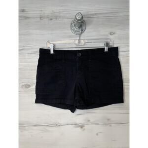 Unionbay Shorts Womens 9 Black Stretch Utility Casual Pockets Button Fly JB91825